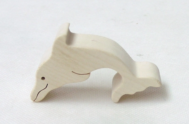 Fauna dauphin en bois