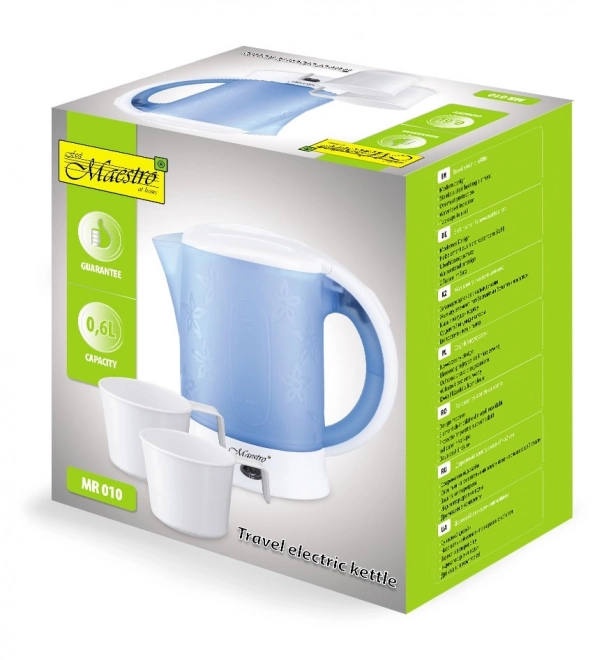 Bouilloire de voyage avec 2 tasses 0,6L 600W
