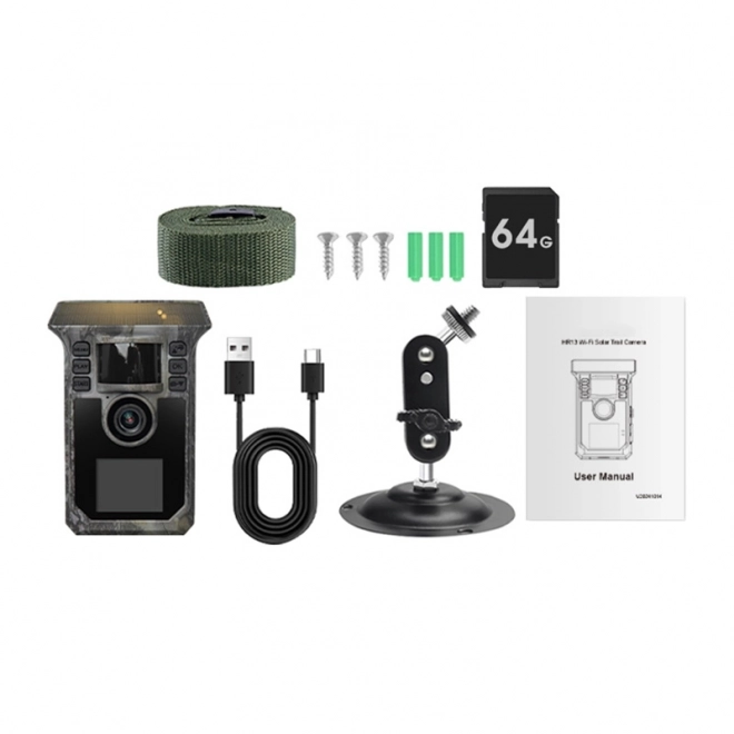 Caméra de surveillance KJK avec panneau solaire