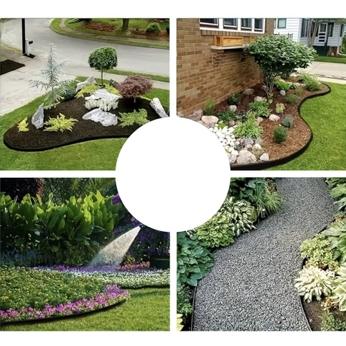 Bordure de jardin 4 cm x 10 m Gardlov noir