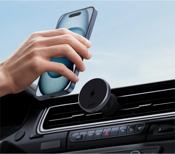 Fixation magnétique puissante et charge rapide Qi2 15 W
