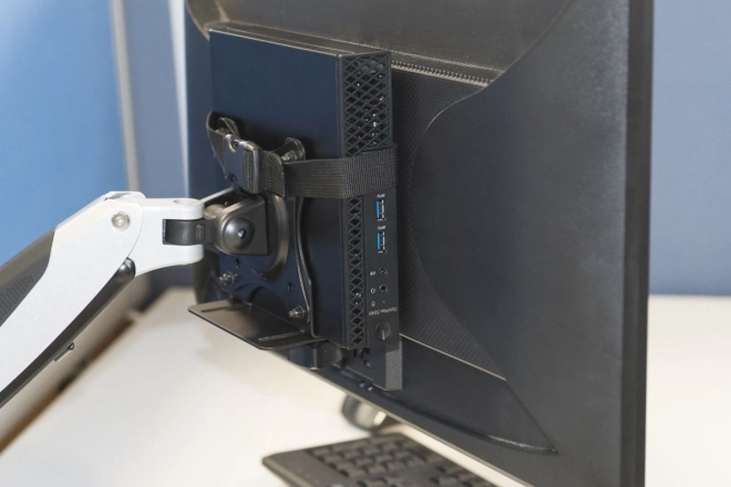 Support pour montage MiniPC derrière le moniteur VESA 75x75, 100x100, charge max. 5kg