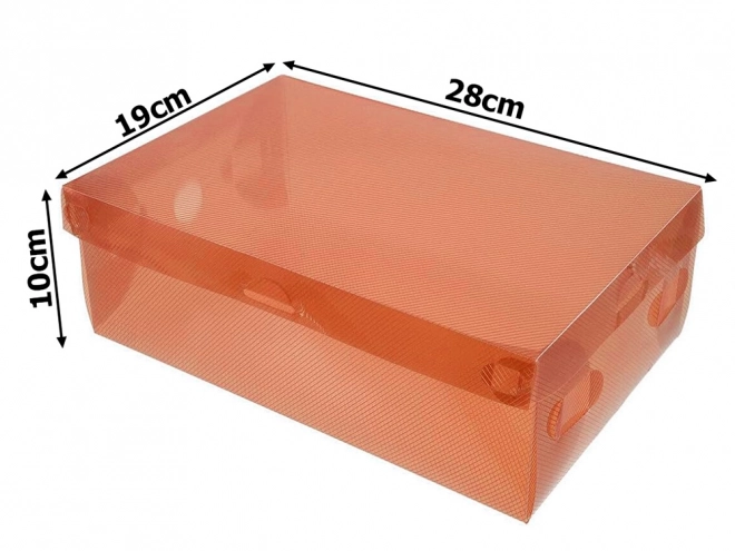 Boîtes à chaussures transparentes multicolores 10pcs
