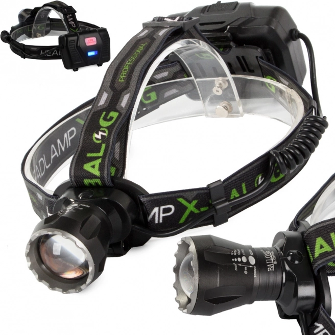Lampe frontale professionnelle avec powerbank Cree XHP160 Zoom