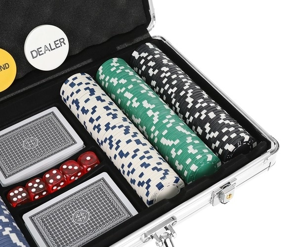 Poker - ensemble de 300 jetons dans une mallette HQ