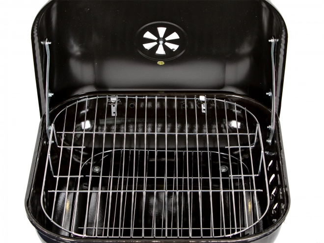 Barbecue de jardin avec couvercle basculant + roues