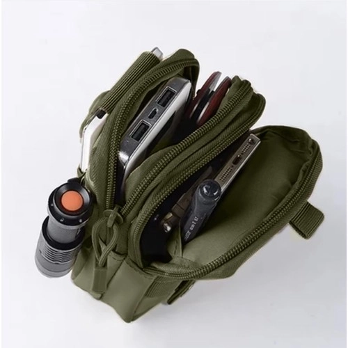 Sac banane tactique + ceinture verte Trizand 24322