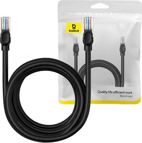 Câble réseau BASEUS Ethernet CAT5 5 m noir