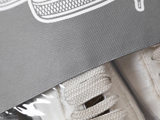 Sac de voyage pour chaussures avec cordon de serrage gris