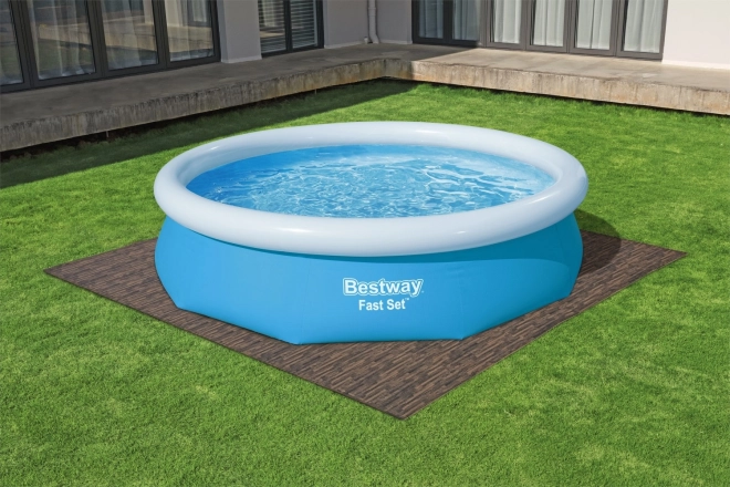 Tapis en mousse motifs bois 50x50cm 12 pièces BESTWAY