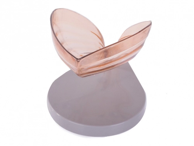Porte-savon avec feuille pour baignoire avec écoulement