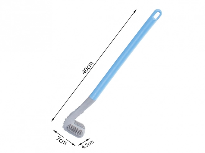 Brosse WC en silicone avec crochet hygiénique
