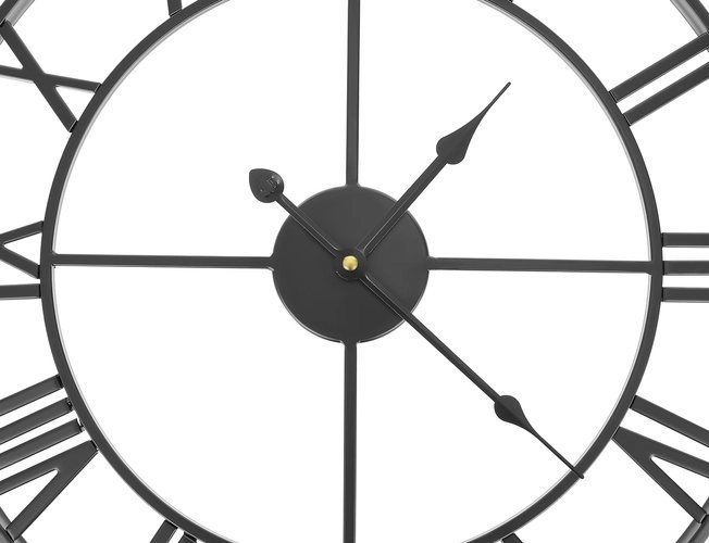 horloge murale rétro noire