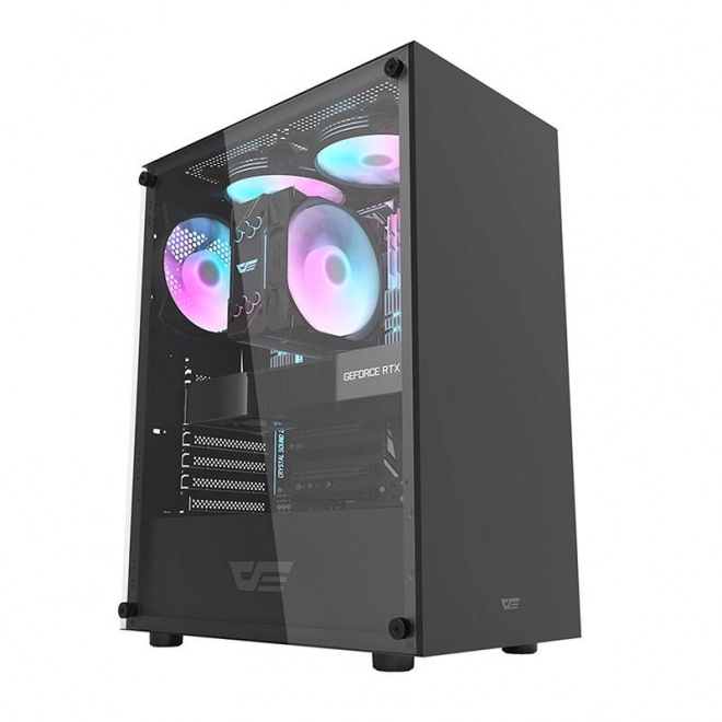 Boîtier d'ordinateur Darkflash DK100 (noir)