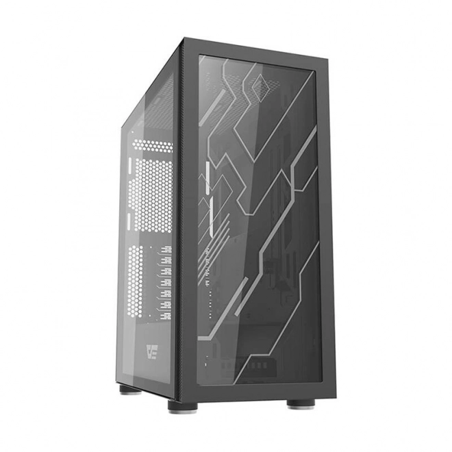 Boîtier d'ordinateur Darkflash DK210 (noir)