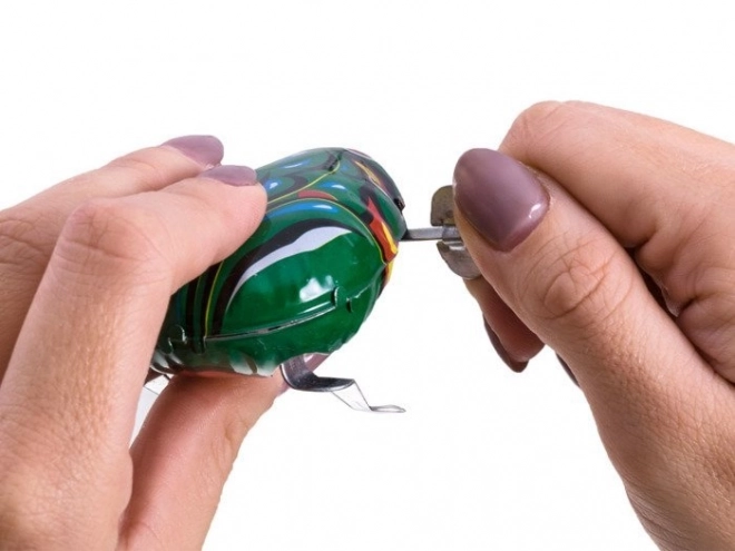 Grenouille en métal à clé