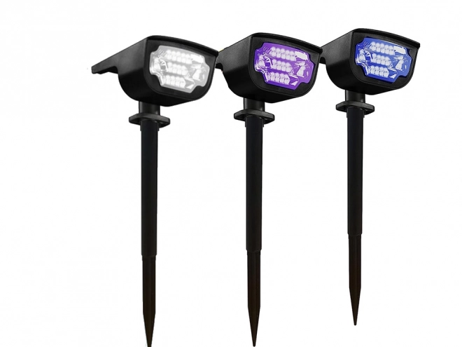 Lanterne de jardin solaire avec éclairage LED coloré