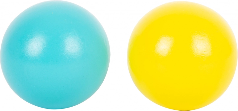 Deux boules colorées pour petites mains