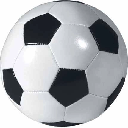 Balle de softball noir et blanc 10 cm