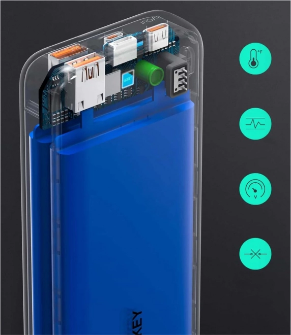Powerbank Aukey, 20000mAh, charge rapide