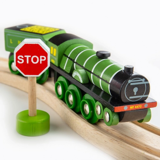 Bigjigs Rail Réplique en bois locomotive Flying Scotsman