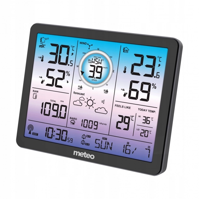 Station météorologique avec mesure du vent et précipitations