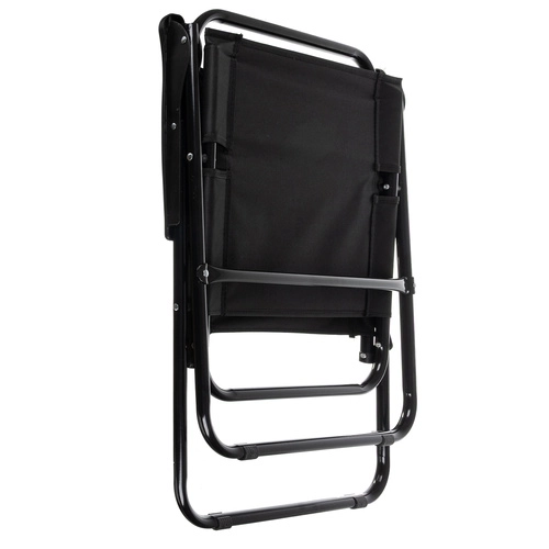 Chaise de pêche pliante noire Trizand