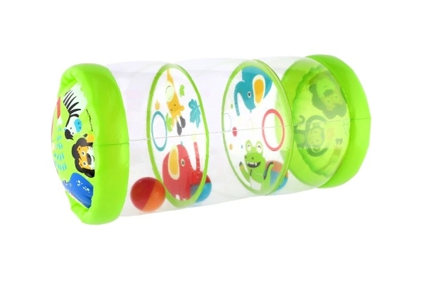 Rouleau gonflable avec balles et motif d'animaux