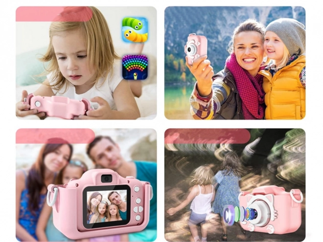 Appareil photo numérique pour enfants en forme de chat