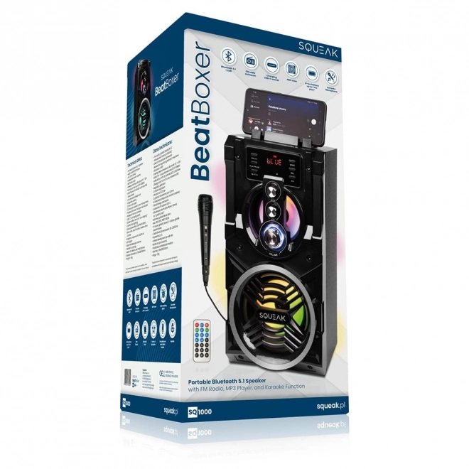 Enceinte Bluetooth 5.1 avec karaoké 20W SQ1000 Beatboxer