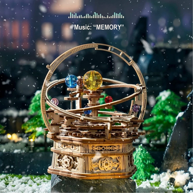 RoboTime Maquette 3D Boîte à musique Horloge astronomique historique