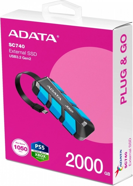 Jusqu’à 1050/1000 Mo/s avec USB 3.2 Gen 2
