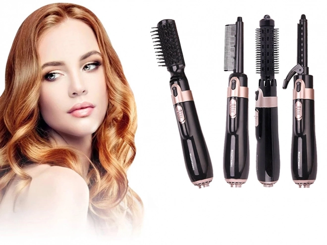 Sèche-cheveux brosse boucleur ensemble 4 en 1