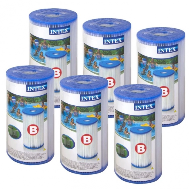Ensemble de Filtres Intex Type B 6pcs
