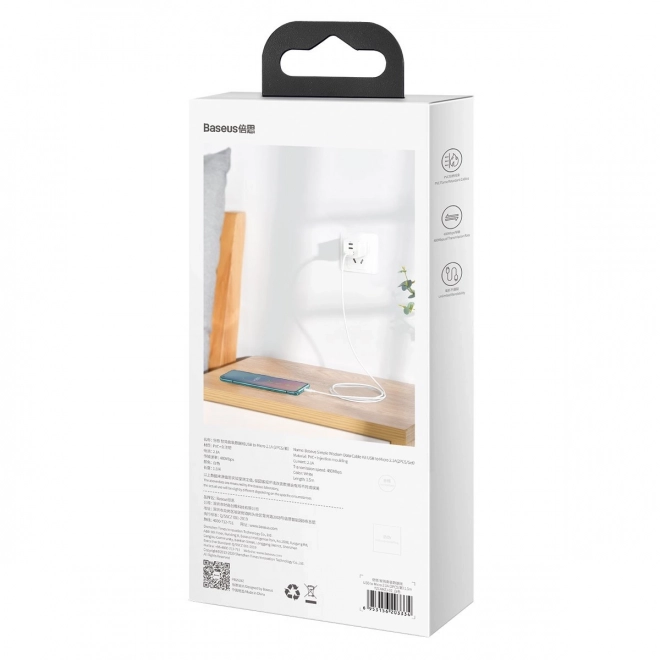 Ensemble de câbles de données Baseus USB vers Micro 2,1A 1,5m