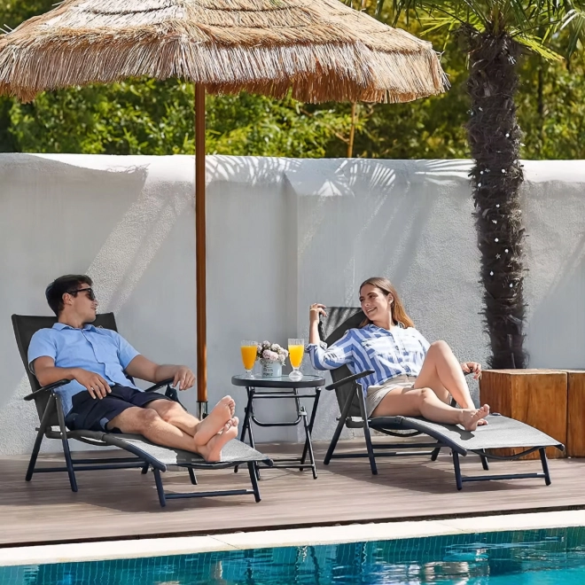 Chaise longue de jardin pliante avec dossier réglable de MultiGarden