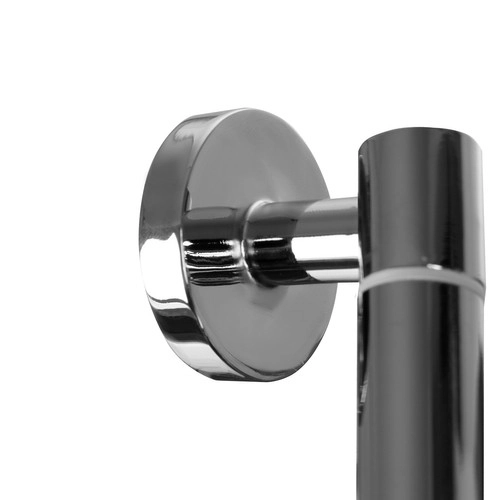 Porte-serviettes de salle de bain argenté au style Loft