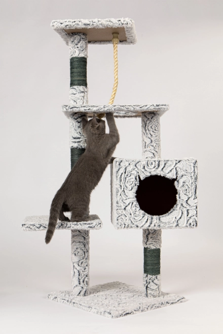 Grand griffoir pour chats avec maisonnettes