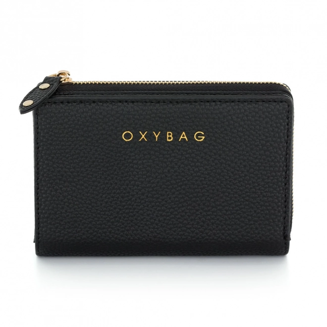 Portefeuille pour femmes en cuir noir LAST