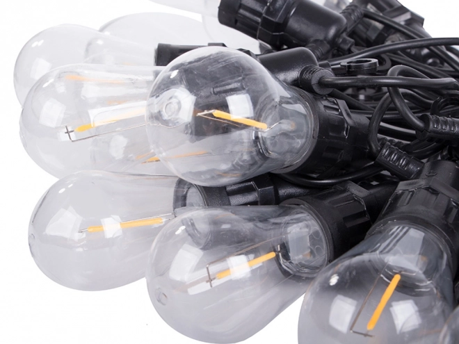 Guirlande lumineuse de jardin avec 20 ampoules LED