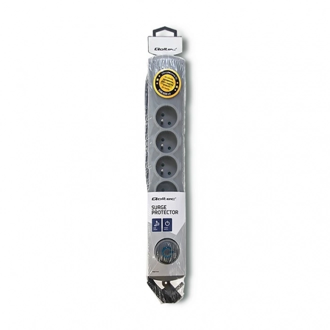 Protection contre les surtensions Quick Switch, 6 prises, 1,8 m, gris