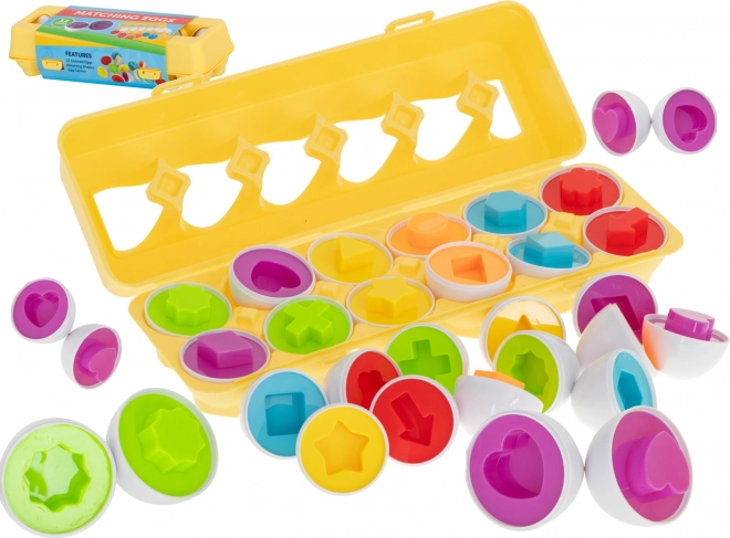Puzzle éducatif œufs pour enfants - reconnaissance des formes