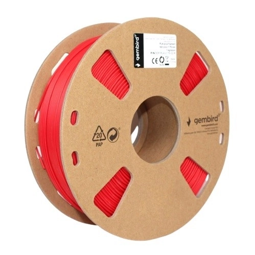 Filament pour imprimante 3D PLA PLUS/1,75 mm/rouge