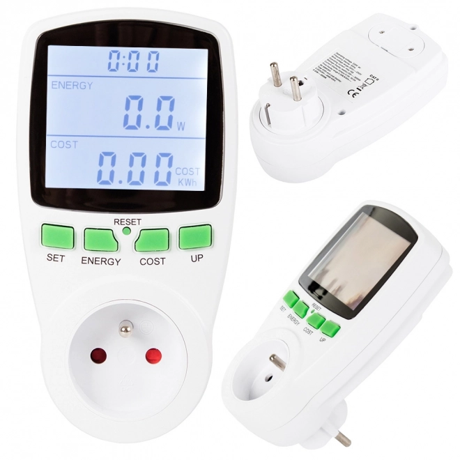 Wattmètre avec éclairage LED
