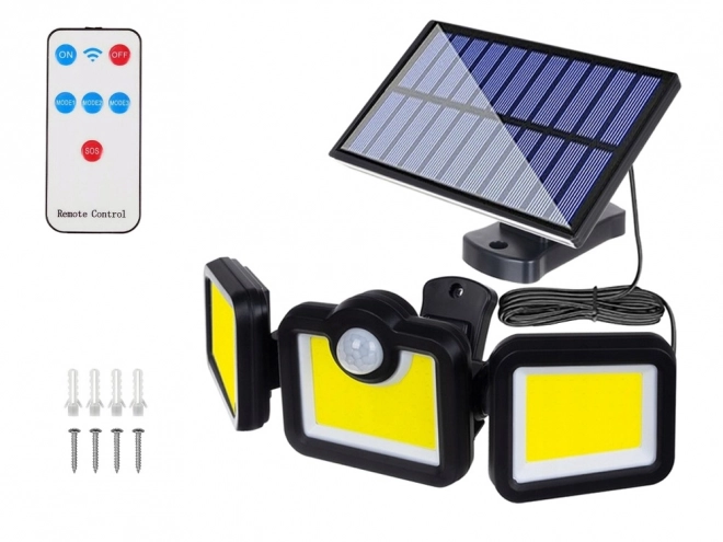 Lampe solaire avec capteur de mouvement et 171 LED