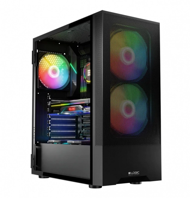 Boîtier Arya ARGB USB 3.0 Midi Tour Noir