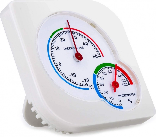thermomètre et hygromètre analogiques d’intérieur