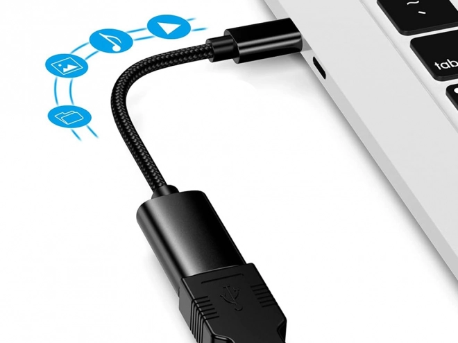 Adaptateur USB-C vers USB-A 3.0 OTG avec câble tressé