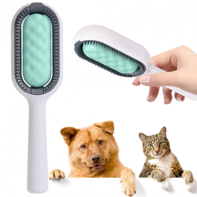 Brosse en silicone 3 en 1 pour animaux de compagnie