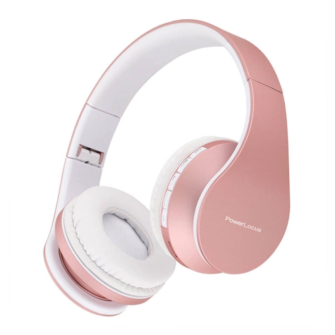Écouteurs sans fil PowerLocus P1 or rose